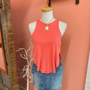 Free People Split Hem Tank Top